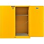 Global Industrial 110 Gallon Drum Storage Safety Cabinet with Rollers, Manual Close~#|#~sp312422637_sc7