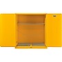 Global Industrial 110 Gallon Drum Storage Safety Cabinet with Rollers, Manual Close~#|#~sp312422638_sc7
