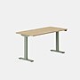Branch Duo 58"W Electric Adjustable Standing Desk, Woodgrain/Sage (10-10-09-68)~#|#~sp312428736_sc7
