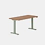 Branch Duo 58"W Electric Adjustable Standing Desk, Walnut/Sage (10-10-09-67)~#|#~sp312428760_sc7