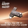 Lexar Jumpdrive D500 Dual 128GB USB 3.2 Type C Flash Drive, Black (LJDD500128G-BNQNU)~#|#~sp312587892_sc7