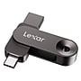 Lexar Jumpdrive D500 Dual 128GB USB 3.2 Type C Flash Drive, Black (LJDD500128G-BNQNU)~#|#~sp312587895_sc7