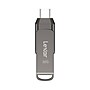 Lexar JumpDrive D400 Dual 32GB USB 3.2 Type-C Flash Drive, Silver (LJDD400032G-BNQNU)~#|#~sp312588039_sc7