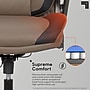 Sharper Image S-950 Heated Ergonomic Faux Leather Swivel Executive Massage Chair, Brown/Black (52755M-BRNBLK)~#|#~sp312588665_sc7