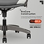 Sharper Image S-950 Heated Ergonomic Faux Leather Swivel Executive Massage Chair, Gray/White (52755M-GRYWHT)~#|#~sp312588685_sc7