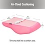 Mind Reader Memory Foam Ergonomic Lower Back Cushion Office Chair Support, Pink (VERTBACK-PNK)~#|#~sp312590330_sc7