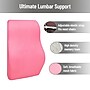 Mind Reader Memory Foam Ergonomic Lower Back Cushion Office Chair Support, Pink (VERTBACK-PNK)~#|#~sp312590332_sc7