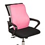 Mind Reader Memory Foam Ergonomic Lower Back Cushion Office Chair Support, Pink (VERTBACK-PNK)~#|#~sp312590334_sc7