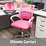 Mind Reader Ergonomic Mesh Swivel Computer and Desk Chair, Pink (OFFCHAIR-PNK)~#|#~sp312590363_sc7