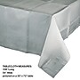 Creative Converting Touch of Color 108 in. x 54 in. Paper Table Covers, Shimmering Silver, 6/Pack (713281)~#|#~sp312604568_sc7