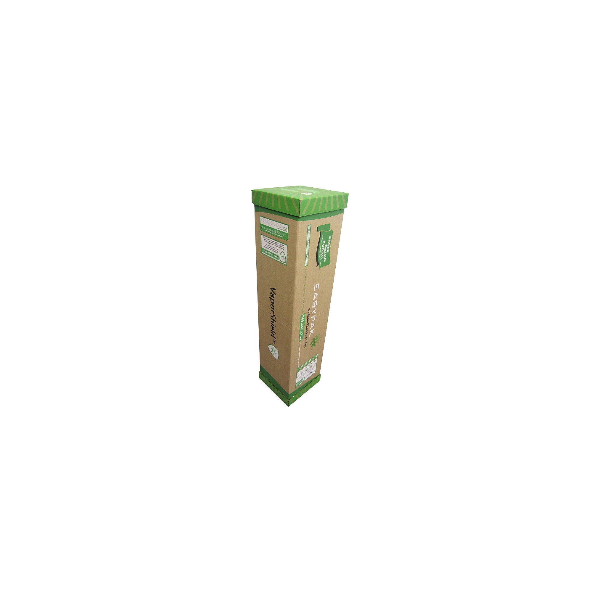 TerraCycle EasyPak VaporShield Jumbo Fluorescent Lamp Recycling Box, 4 ft., Brown (510-1100) Sansujyuku sansujyuku.com