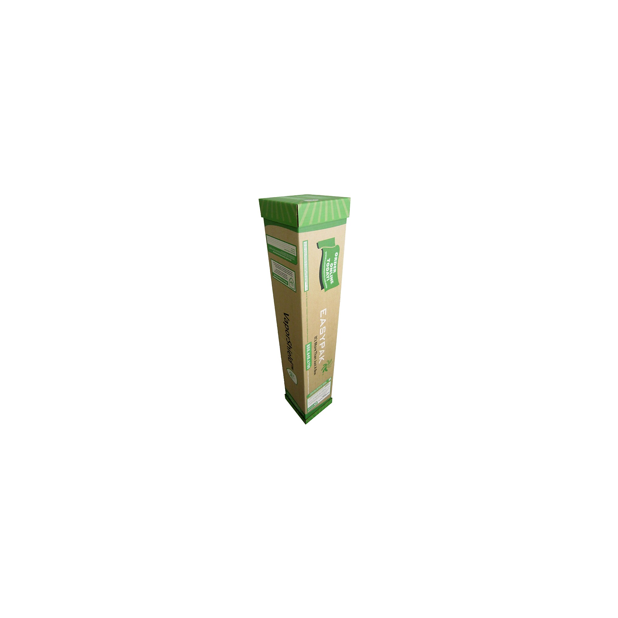 TerraCycle EasyPak VaporShield Fluorescent Lamp Recycling Box, 4 ft., Brown (510-1000) Sansujyuku sansujyuku.com