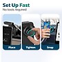 Purely F40 Magnetic Car Phone Mount for Dashboard Screens up to 0.7", Adjustable Arm Holder, Black (PSHF40BK)~#|#~sp312885945_sc7