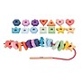TickiT Rainbow Wooden Lacing Shapes, Assorted Colors (CTU73564)~#|#~sp312924407_sc7