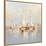 Amanti Art Gold Boats II by Lazar studio Framed Canvas Wall Art Print, 30"W x 30"H (A42678944018)~#|#~sp312925672_sc7