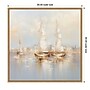 Amanti Art Gold Boats II by Lazar studio Framed Canvas Wall Art Print, 30"W x 30"H (A42678944018)~#|#~sp312925675_sc7