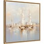 Amanti Art Gold Boats II by Lazar studio Framed Canvas Wall Art Print, 22"W x 22"H (A42678944017)~#|#~sp312925708_sc7