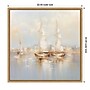 Amanti Art Gold Boats II by Lazar studio Framed Canvas Wall Art Print, 22"W x 22"H (A42678944017)~#|#~sp312925711_sc7