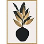 Amanti Art Beige Bouquet No 5 by Eins Kubistika Framed Canvas Wall Art Print, 23"W x 33"H (A42679049938)~#|#~sp312926236_sc7
