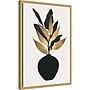 Amanti Art Beige Bouquet No 5 by Eins Kubistika Framed Canvas Wall Art Print, 16"W x 23"H (A42679049937)~#|#~sp312926262_sc7