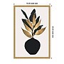 Amanti Art Beige Bouquet No 5 by Eins Kubistika Framed Canvas Wall Art Print, 16"W x 23"H (A42679049937)~#|#~sp312926265_sc7