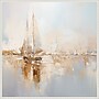 Amanti Art Gold Boats I by Lazar studio Framed Canvas Wall Art Print, 30"W x 30"H (A42678865991)~#|#~sp312926350_sc7