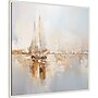 Amanti Art Gold Boats I by Lazar studio Framed Canvas Wall Art Print, 30"W x 30"H (A42678865991)~#|#~sp312926351_sc7