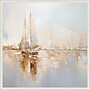 Amanti Art Gold Boats I by Lazar studio Framed Canvas Wall Art Print, 22"W x 22"H (A42678865990)~#|#~sp312926358_sc7