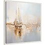 Amanti Art Gold Boats I by Lazar studio Framed Canvas Wall Art Print, 22"W x 22"H (A42678865990)~#|#~sp312926359_sc7