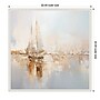 Amanti Art Gold Boats I by Lazar studio Framed Canvas Wall Art Print, 22"W x 22"H (A42678865990)~#|#~sp312926362_sc7