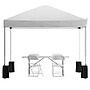 Flash Furniture Outdoor Bundle, Tailgate Tent Set, 2 Piece (JJGZ10PKG183ZWH)~#|#~sp312926838_sc7