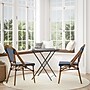 Flash Furniture Bordeaux Contemporary Aluminum and PE Rattan Bistro Stack Chairs, Navy/White/Natural, Set of 2 (2SDA6421NVYWHNT)~#|#~sp312927206_sc7