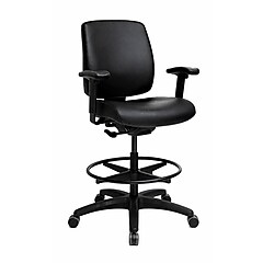 Tempur-Pedic Healthcare Vinyl Drafting Stool with Footrest and