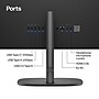 HP OmniStudio 23.8" All-in-One Desktop PC, Intel Core 5 120U, Intel Graphics, 8GB RAM, 512GB SSD, Windows 11 Home (D9EK4AA#ABA)~#|#~sp312982925_sc7