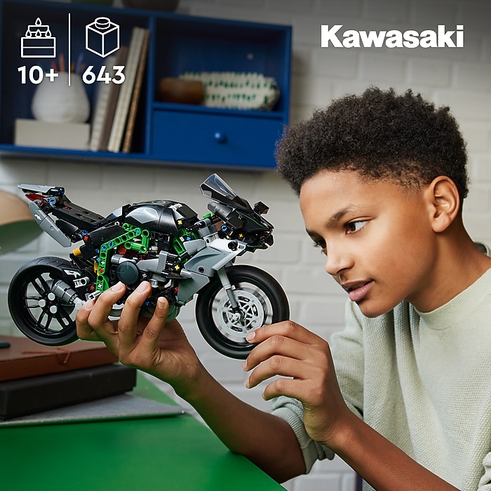 LEGO Technic Kawasaki Ninja H2R Motorcycle Set, 643 Pieces (42170