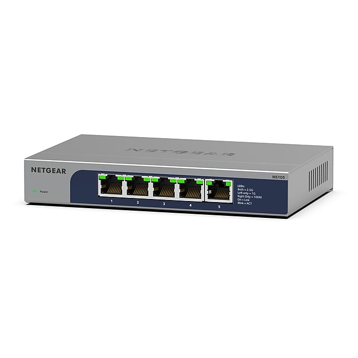Netgear 5-Port Multi-Gigabit Unmanaged Switch, 2.5Gbps, Silver