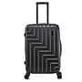 DUKAP ZAHAV 25.78" Hardside Suitcase, 4-Wheeled Spinner, TSA Checkpoint Friendly, Black (DKZAH00M-BLK)~#|#~sp312989307_sc7