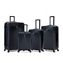DUKAP Inception 4-Piece Hardside Spinner Carry-On Luggage Set, TSA Checkpoint Friendly, Black (DKINCSMLXL-BLK)~#|#~sp312989507_sc7