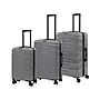 DUKAP RAV 3-Piece Hardside Spinner Luggage Set, TSA Checkpoint Friendly, Silver (DKRAVSML-SIL)~#|#~sp313046983_sc7