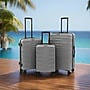 DUKAP RAV 3-Piece Hardside Spinner Luggage Set, TSA Checkpoint Friendly, Silver (DKRAVSML-SIL)~#|#~sp313046990_sc7