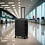 DUKAP RAV 25.59" Hardside Suitcase, 4-Wheeled Spinner, TSA Checkpoint Friendly, Black (DKRAV00M-BLK)~#|#~sp313047208_sc7