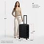 DUKAP RAV 25.59" Hardside Suitcase, 4-Wheeled Spinner, TSA Checkpoint Friendly, Black (DKRAV00M-BLK)~#|#~sp313047209_sc7