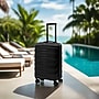 DUKAP RAV 2" Hardside Carry-On Suitcase, 4-Wheeled Spinner, TSA Checkpoint Friendly, Black (DKRAV00S-BLK)~#|#~sp313047333_sc7