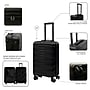 DUKAP RAV 2" Hardside Carry-On Suitcase, 4-Wheeled Spinner, TSA Checkpoint Friendly, Black (DKRAV00S-BLK)~#|#~sp313047335_sc7