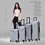 DUKAP Inception 4-Piece Hardside Spinner Carry-On Luggage Set, TSA Checkpoint Friendly (DKINCSMLXL-SIL)~#|#~sp313049264_sc7