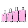DUKAP Inception 4-Piece Hardside Spinner Carry-On Luggage Set, TSA Checkpoint Friendly, Pink (DKINCSMLXL-PNK)~#|#~sp313049286_sc7