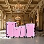 DUKAP Inception 4-Piece Hardside Spinner Carry-On Luggage Set, TSA Checkpoint Friendly, Pink (DKINCSMLXL-PNK)~#|#~sp313049287_sc7