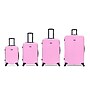 DUKAP Inception 4-Piece Hardside Spinner Carry-On Luggage Set, TSA Checkpoint Friendly, Pink (DKINCSMLXL-PNK)~#|#~sp313049293_sc7