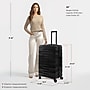 DUKAP RAV 29.52" Hardside Suitcase, 4-Wheeled Spinner, TSA Checkpoint Friendly, Black (DKRAV00L-BLK)~#|#~sp313049305_sc7