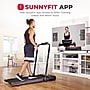Sunny Health & Fitness Pacer Smart Compact Auto Incline Treadpad Treadmill, Black/Red (SF-T722076)~#|#~sp313051057_sc7